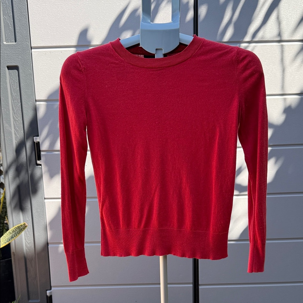 Silk Cashmere Red Sweater